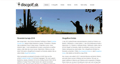 Desktop Screenshot of discgolf.sk