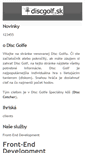 Mobile Screenshot of discgolf.sk