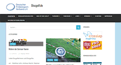 Desktop Screenshot of discgolf.de