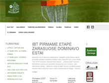 Tablet Screenshot of discgolf.lt
